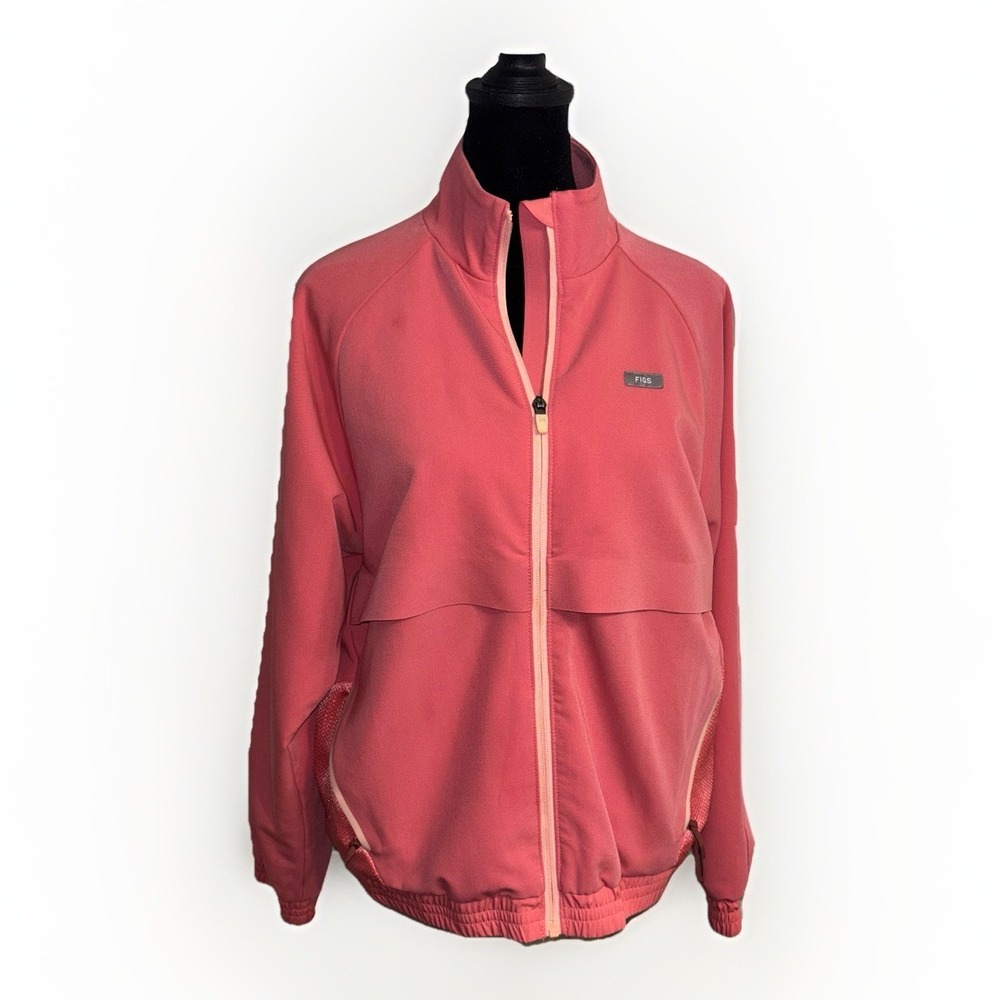 Figs Pink Zip-Front Women's Jacket